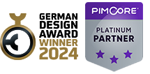 German Design Award und Pimcore Partner Logos